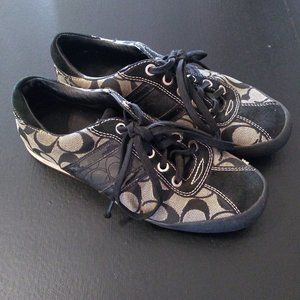 Coach Megan black & silver sneakers